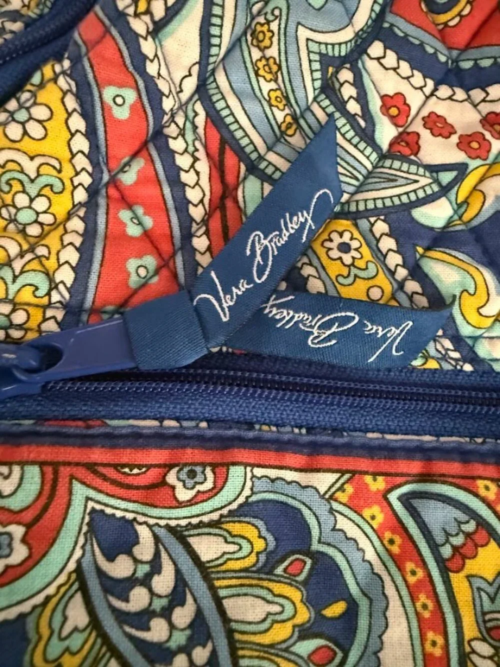 Vera Bradley Marina Paisley Sling Tennis Backpack Bookbag Travel